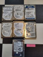 7x 500GB 2.5" SATA HDD – SMART geprüft – Markenlaufwerke