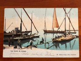 Postkarte Les boards du Lac Leman1906 Litho (P264)
