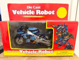 Vintage 90er transformer robot neu die cast metal selten