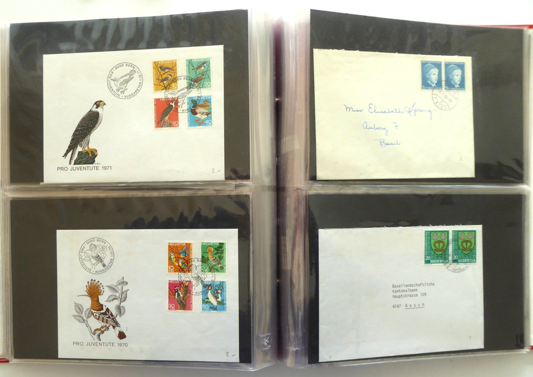 Alle Briefmarken: Album mit ca 80 Couverts Schweiz – Gebraucht aus Aesch BL von Kauri1 6