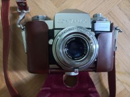 Contaflex Super Zeiss Ikon 35mm Kamera mit Ledertasche