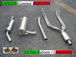 Chromstahl-Auspuffanlage Lancia Gamma 2.5 Ltr. Berlina, Limo