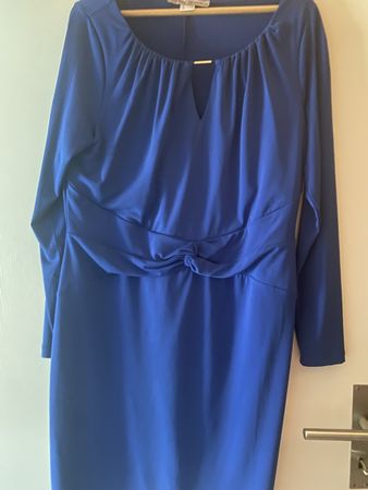 Elegantes, blaues Kleid von Ashley Brooke, Gr. 44/46