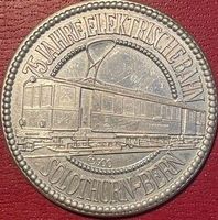 Münze: "75 Jahre Bern - Solothurn Bahn" 1991