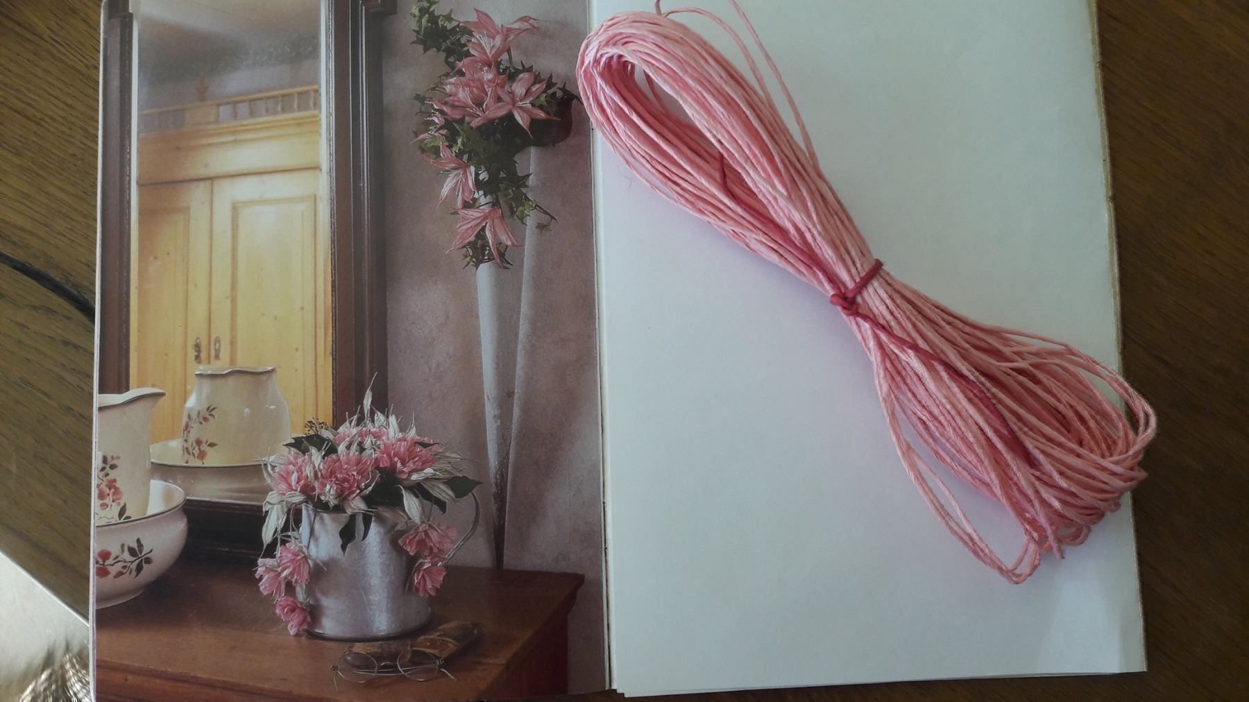 Papier: Papiergarn 0.8 rosa – Neuf (Voir description) à Rotkreuz par Basana2