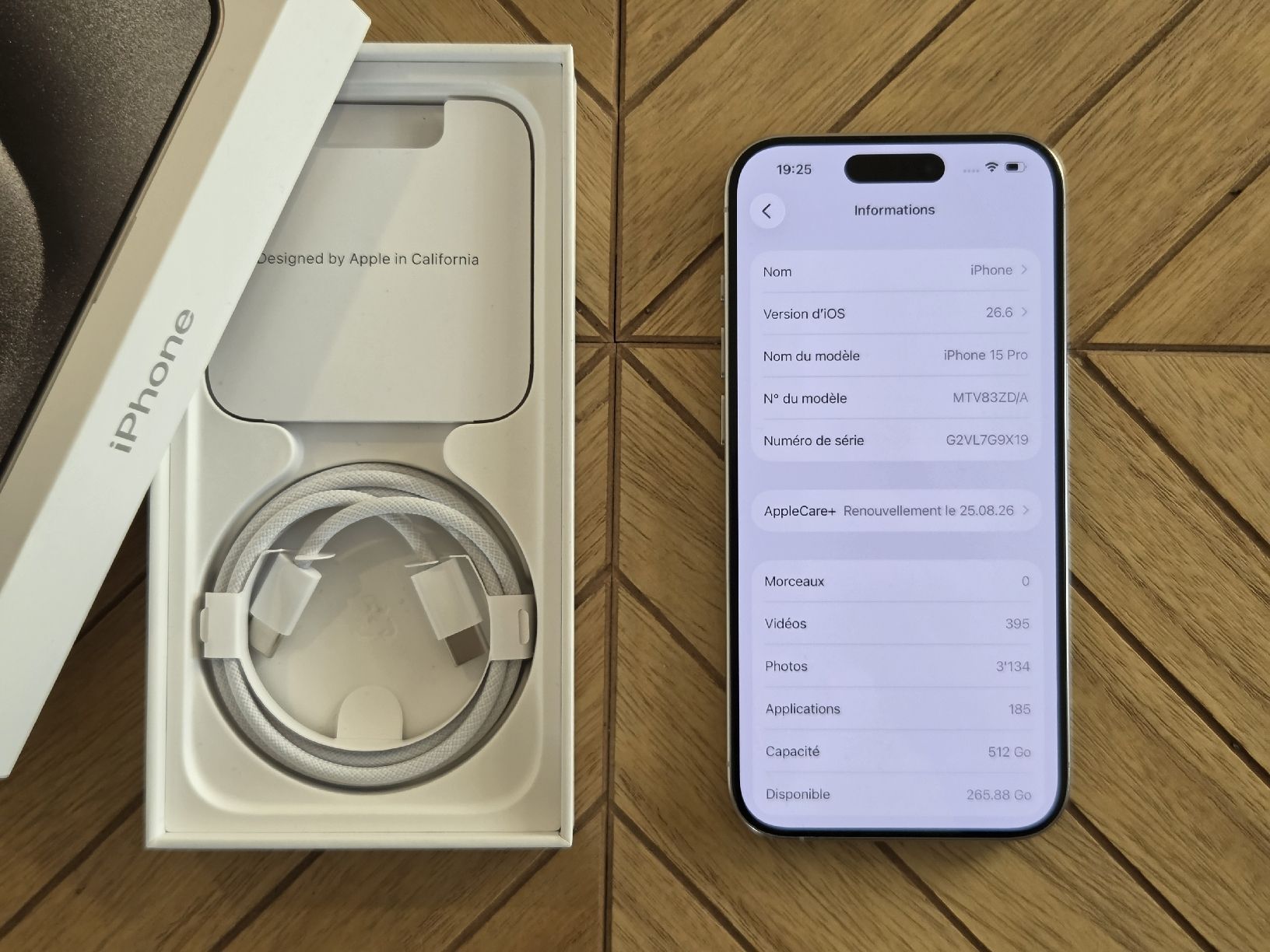 Apple Portables: iPhone 15 Pro, 512 GB – D'occasion à Payerne par sylsylo