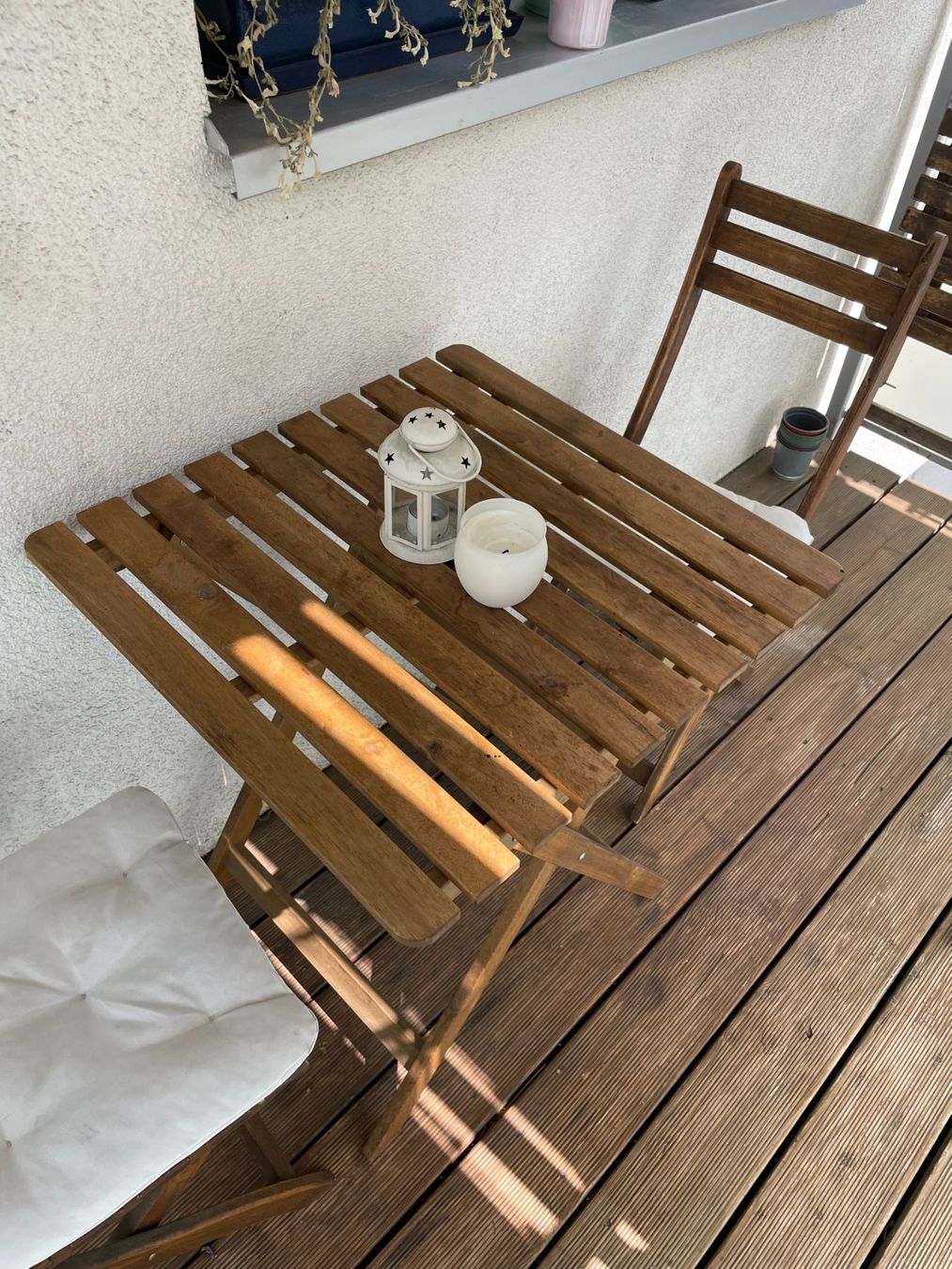 Ikea Tischset: IKEA wooden balcony set: folding table + 2 folding chairs – Gebraucht aus Zürich von carlaferico 2