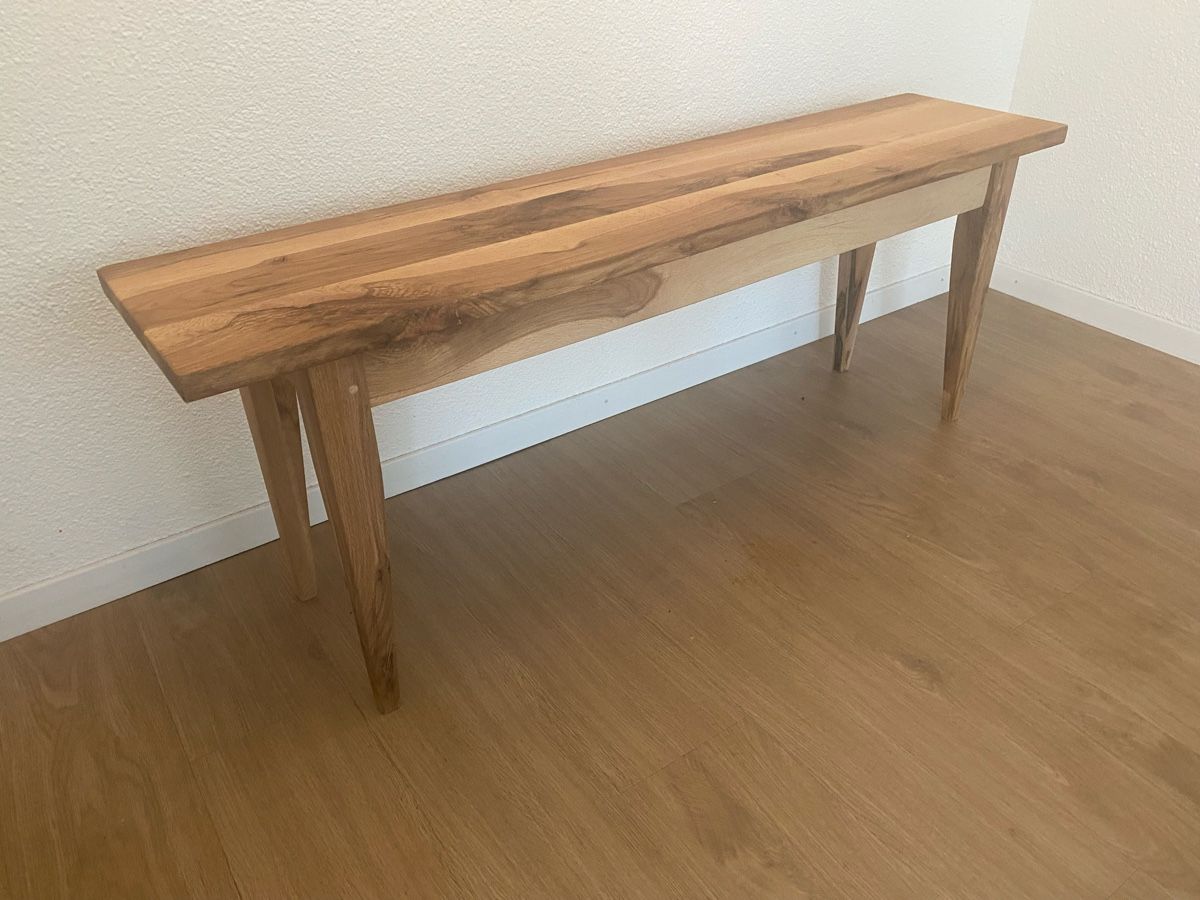 Panchine: Wunderschöne Bänkli aus massiv Eichenholz 130x30 – Nuovo (secondo la descrizione) da Stans venduto da Friz11