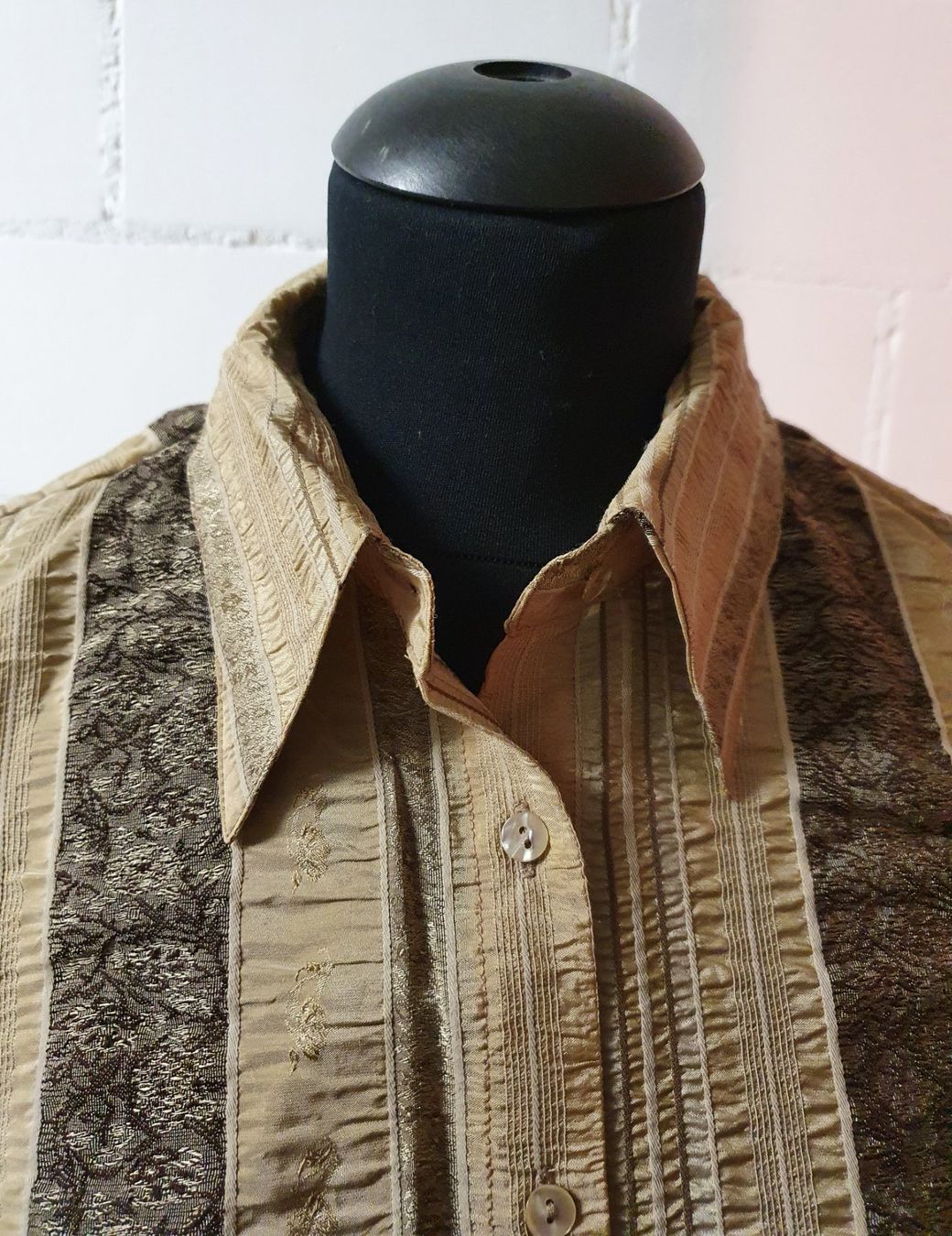 Blusen: Neu: "Wallmann" / edle Bluse Gr. 42 / Braun Töne – Neu (gemäss Beschreibung) aus Muri AG von Edlerweiss 2