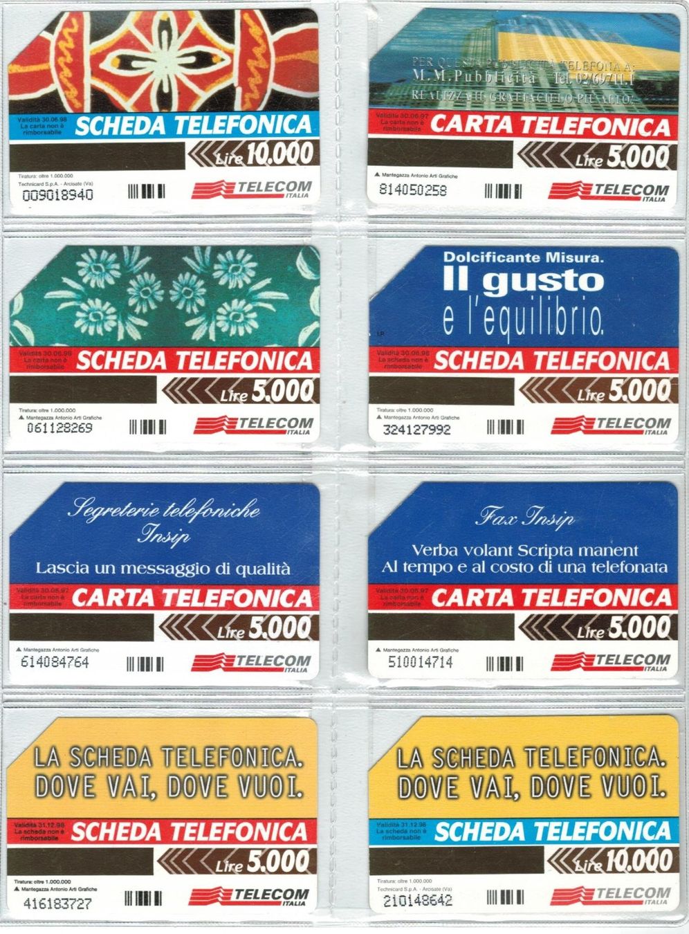 Schede telefoniche: 8 Telefonkarten Italien – Usato da Zürich venduto da tol_b7c7 1