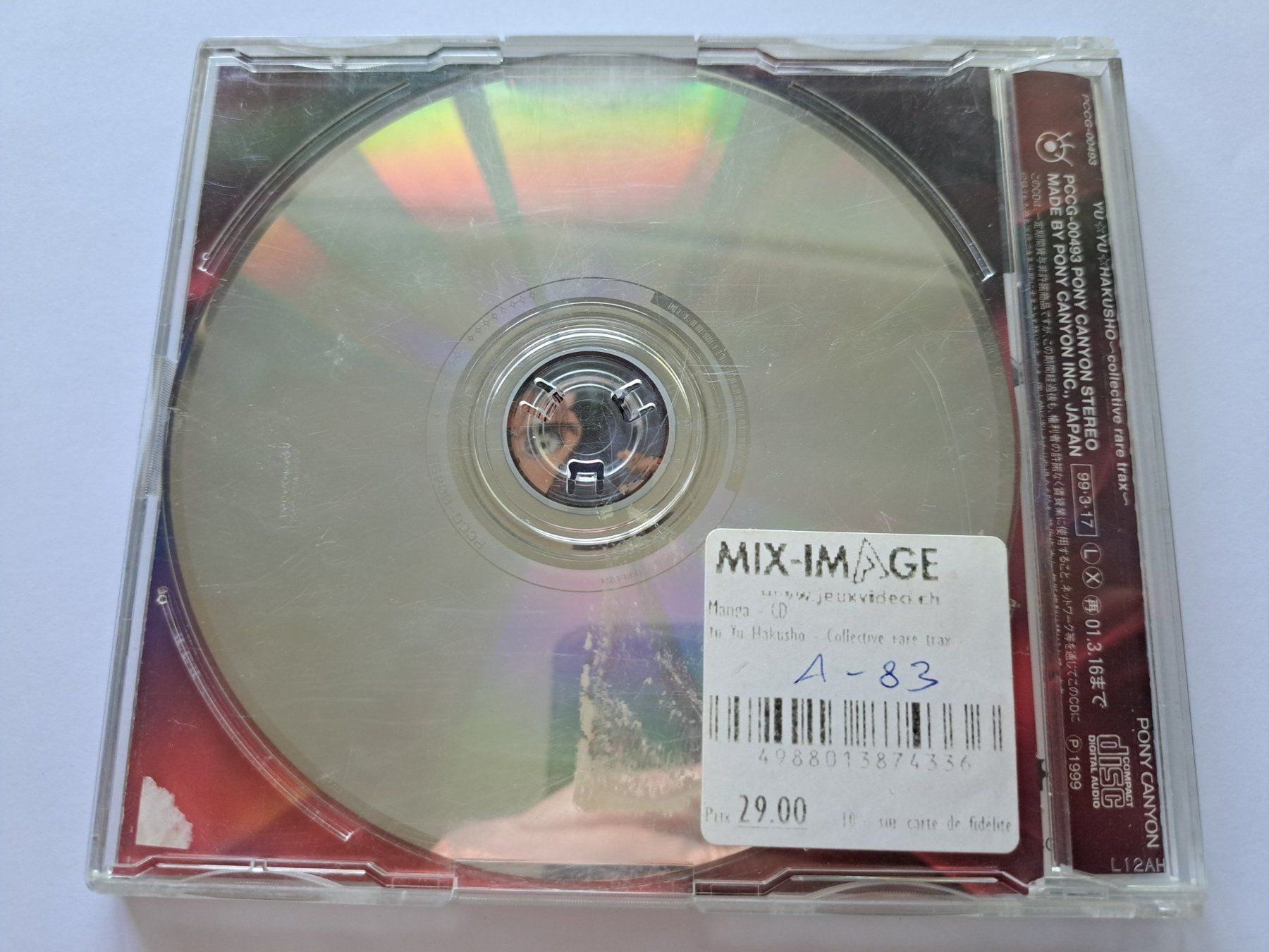 CD: CD Yu Yu Hakusho Collective Rare Trax – Usato da Pully venduto da bro_n52j 2