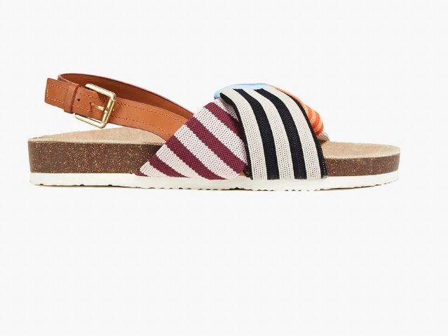Tory Burch Scarpe da donna: Tory Burch Corey Leder / Stoff Sandalen – Nuovo (secondo la descrizione) da Zürich venduto da Sarazrh 6