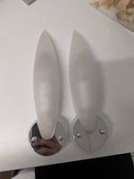 2x lampes murale en verre / Wandlampen aus Glas e14