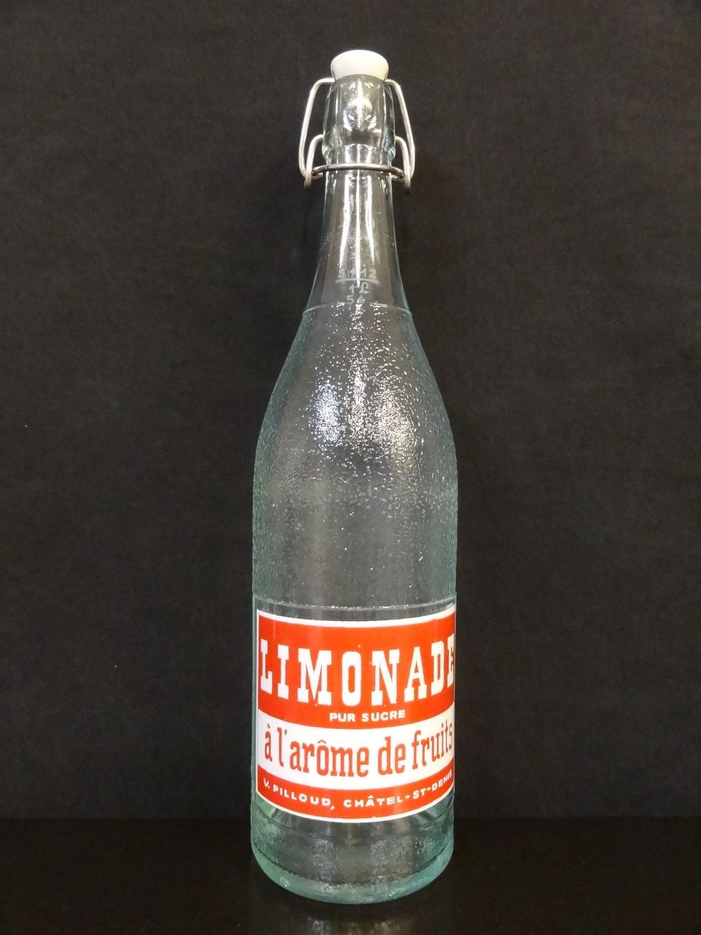 Gläser, Krüge & Flaschen: Flasche LIMONADE PUR SUCRE V. PILLOUD CHÂTEL-ST-DENIS 1954 – Gebraucht aus Kerzers von Flaschenposten 1