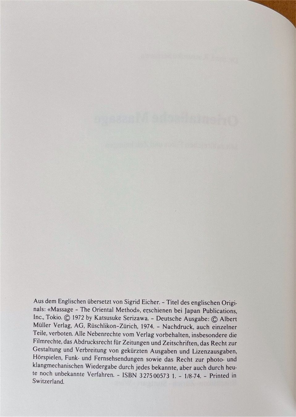 Libri: Orientalische Massage – Nuovo (secondo la descrizione) da Sarnen venduto da Livres 2