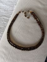 Vintage Collier zweireihig – Facettierte Glasschliffperlen