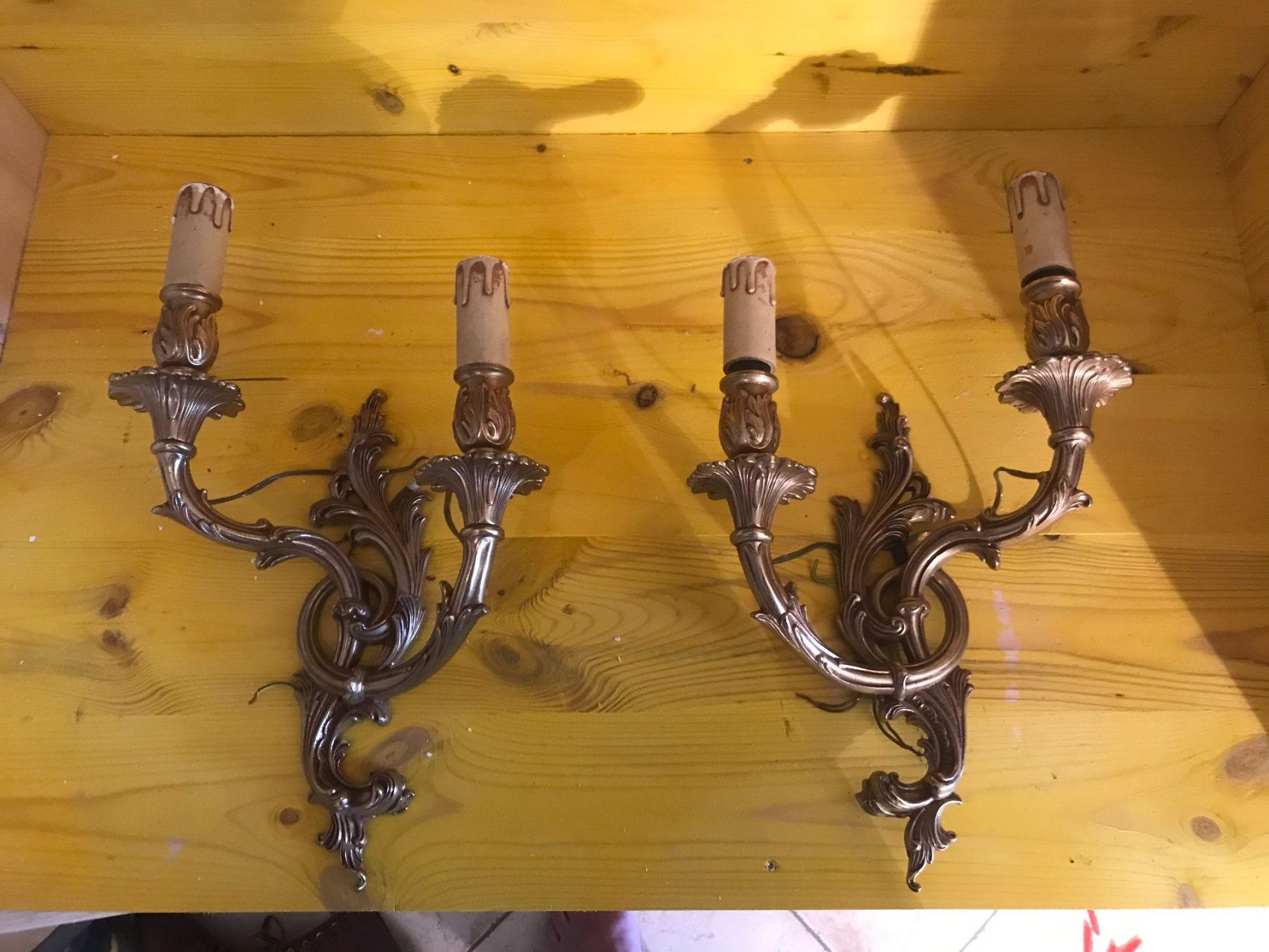 Lampade: Zwei Wandleuchter antik – Usato da Arch venduto da Gigi130
