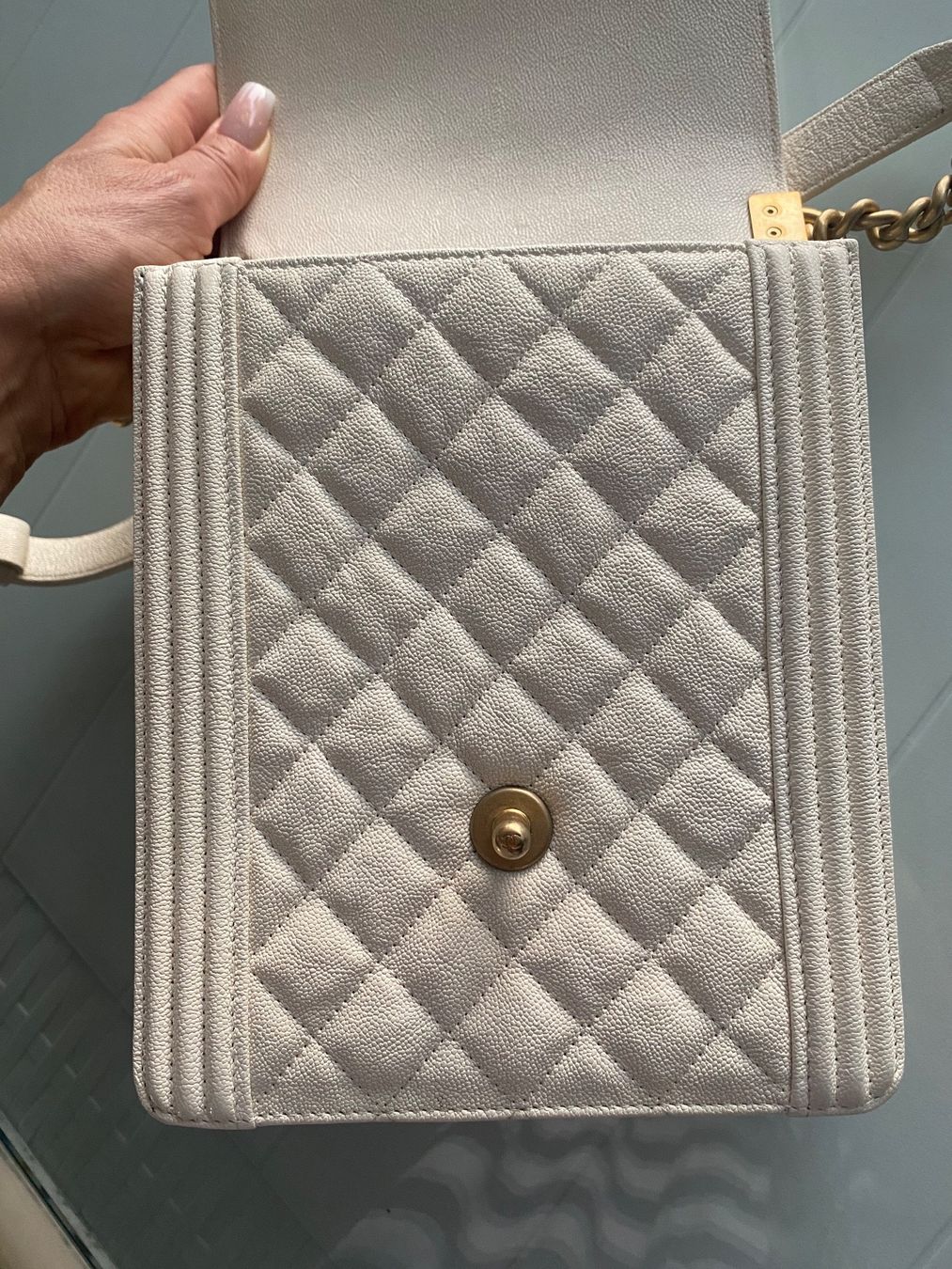 Chanel Borse: CHANEL North South Boy Leder Mini Cross body Original – Usato da Zürich venduto da NNK28 3