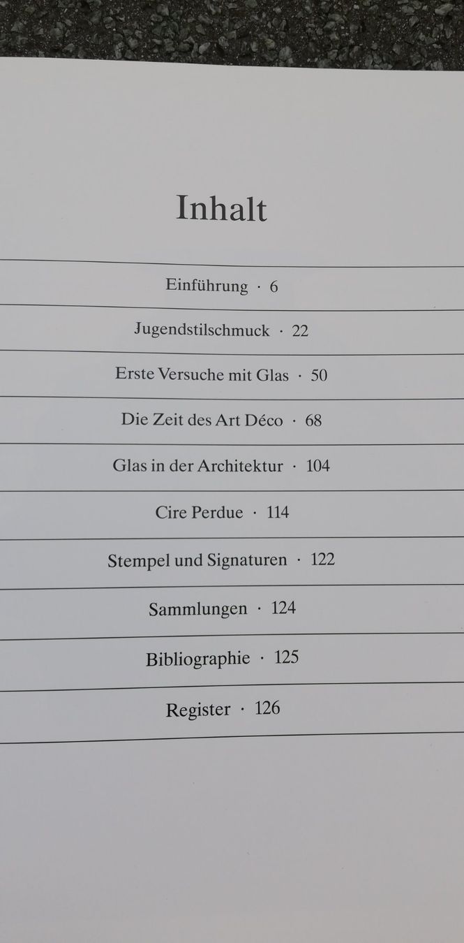 Bücher: Lalique - Schmuck und Glaskunst – Gebraucht aus Thun von Matthias72 3