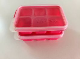 Betty Bossi Eiswürfelform Silikon mit Deckel, NEU