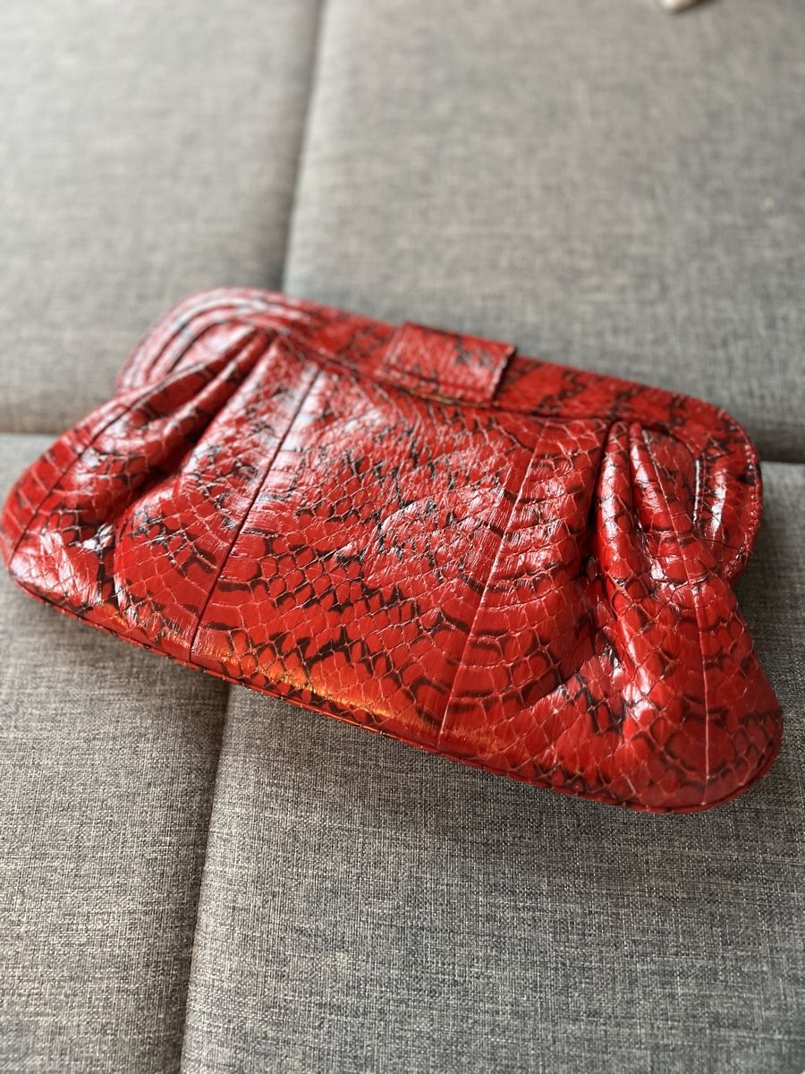 Borse da donna: NEU Exotenleder Clutch Echte Python von Angel Jackson – Nuovo (secondo la descrizione) da Uitikon Waldegg venduto da anj_lg66 1