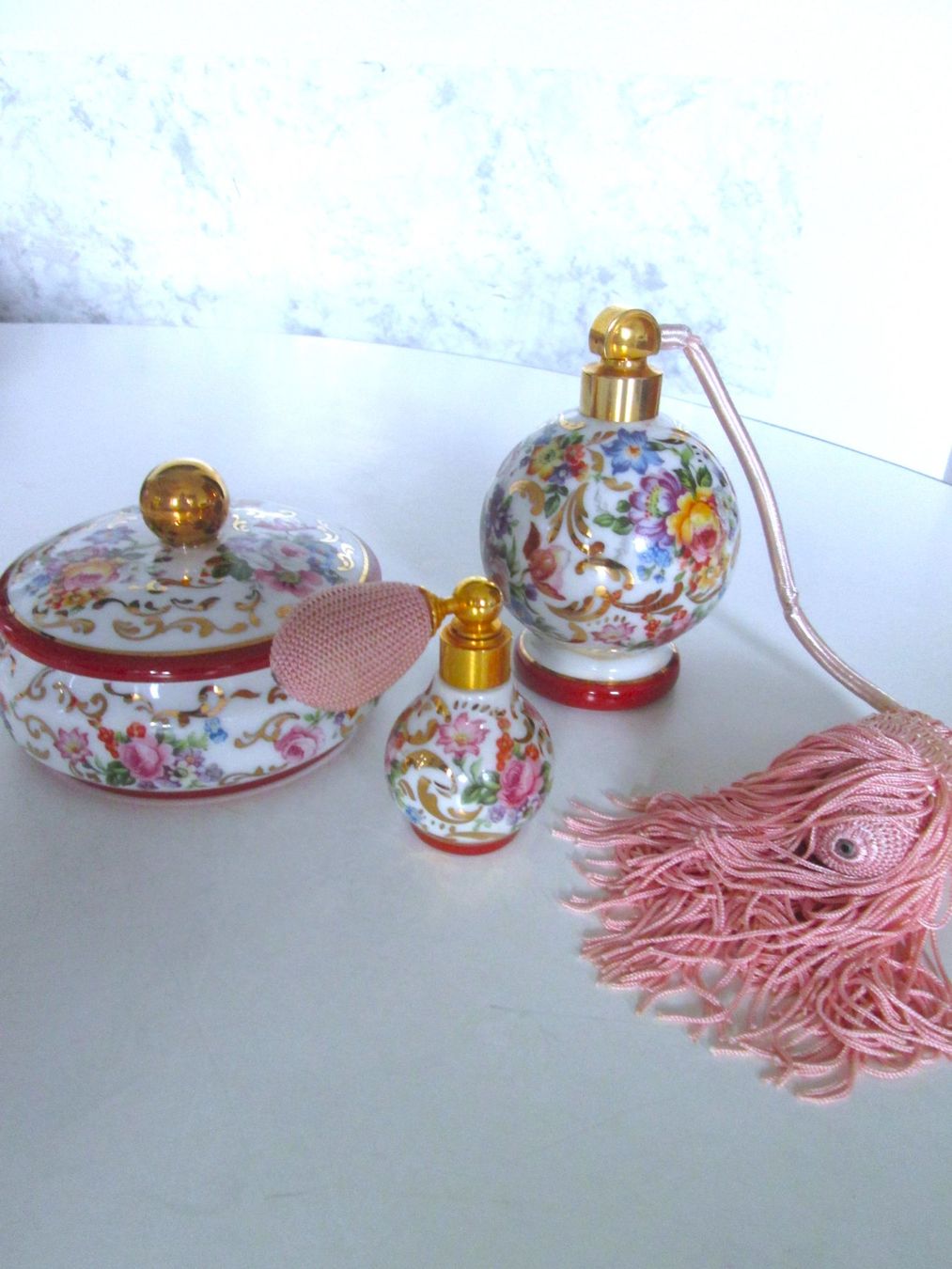 Tutte le decorazioni: Vintage Toilettengarnitur – Usato da Sementina venduto da babucia