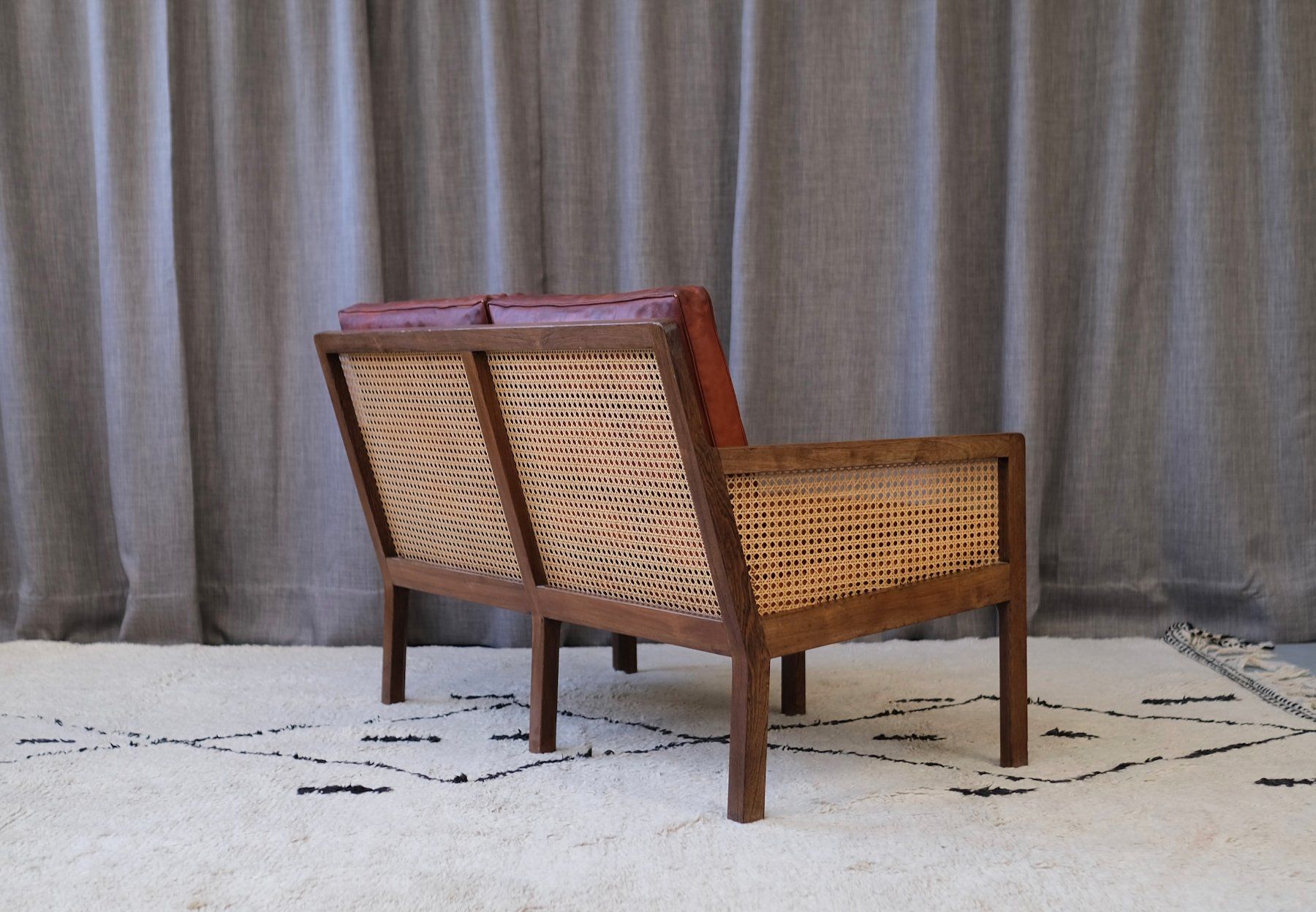 Sofas: Original Sofa by Bernt Petersen, Palisander & Cane 1964 – Gebraucht aus Bern von Zmodern_VIN 4