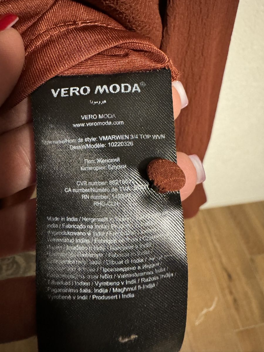 Vero Moda Blusen: Schicke Vero Moda Bluse Gr. s Rostbraun – Gebraucht aus Meyriez von muriS 4