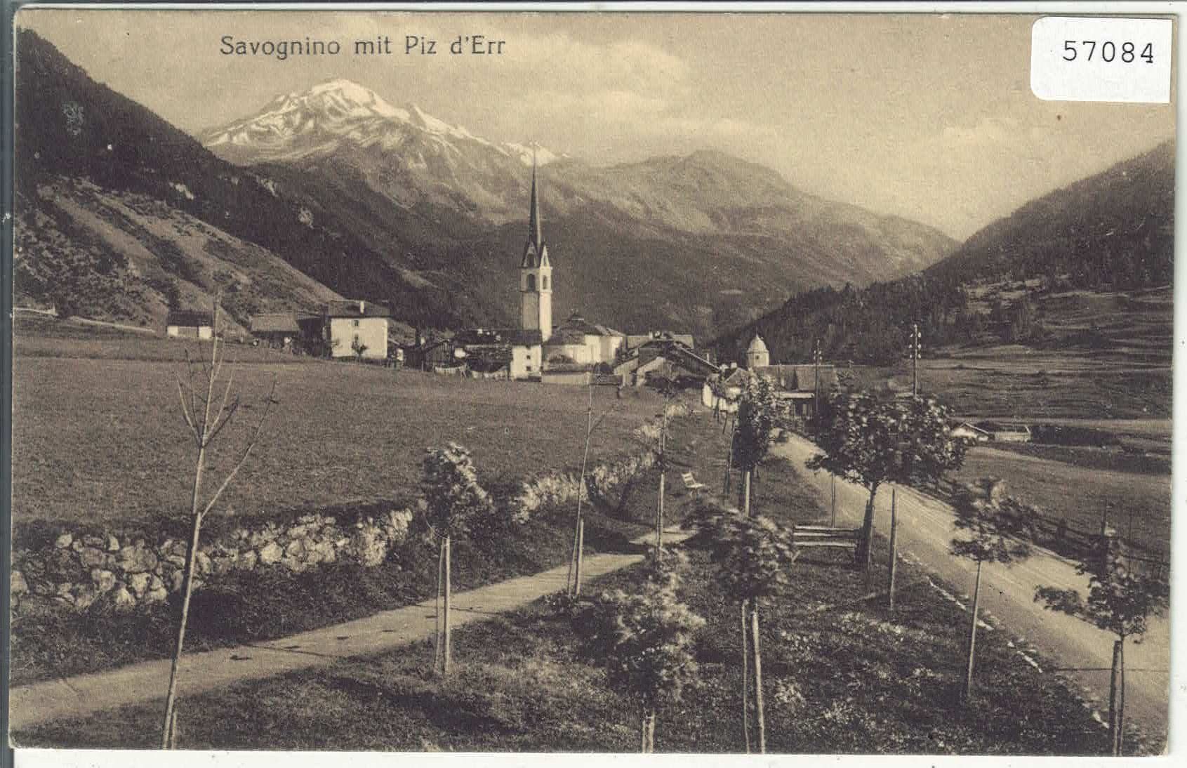 Cartes postales: Savognin mit Piz d'Err – D'occasion à Ettingen par Kartenplanet
