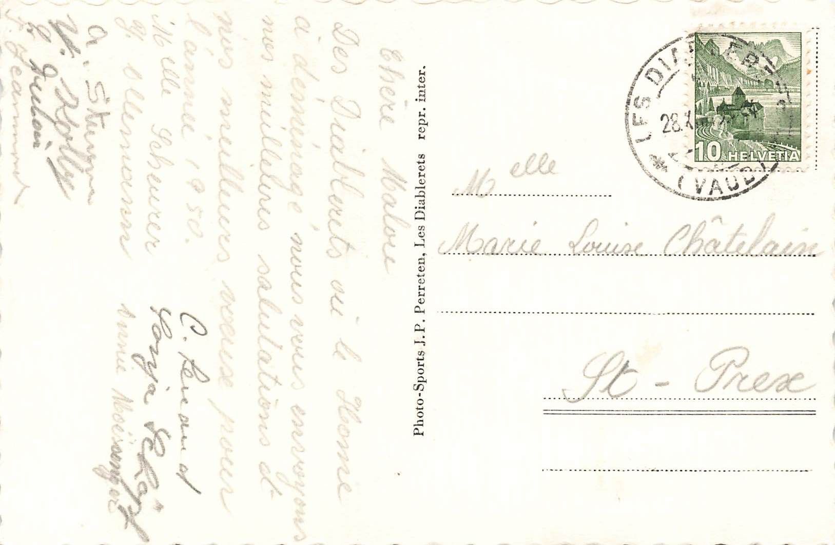 Cartoline postali: Les Diablerets – Usato da Biasca venduto da Blenio71 1