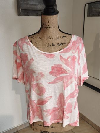 Chicorée Shirt, Gr. XL, Sommerliches Blumenmuster, Top!
