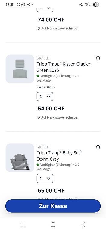 Seggioloni: Stokke Babyset Tablett Polster – Usato da Birsfelden venduto da san_9st7 1
