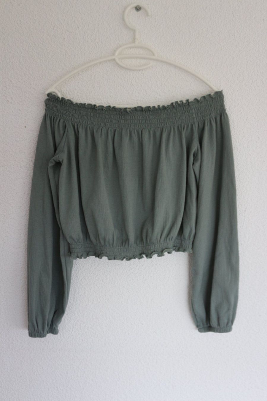 Camicette: Carmenbluse langarm Grün – Usato da Schötz venduto da mag_pw7w 1