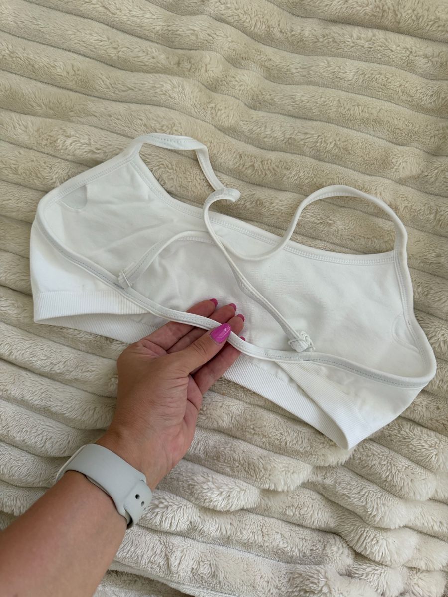 Tops: Sport BH Weiss Grösse M – Neu (gemäss Beschreibung) aus Gränichen von Domsiiiii