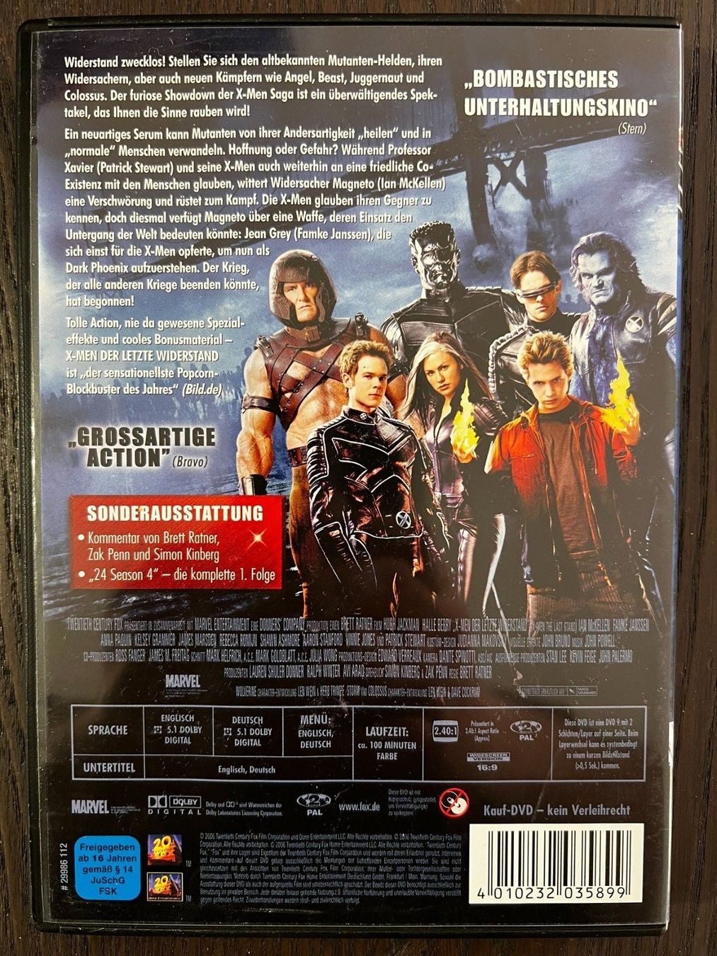 Tutti i DVDs: X Men - Der letzte Widerstand – Usato da Zürich venduto da FilmFreunde 1