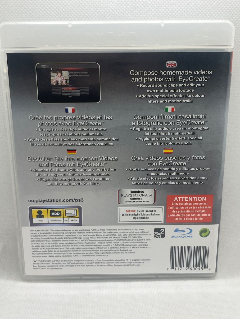 Giochi: Videospiel PS3 EyeCreate PlayStation 3 – Usato da Hinterkappelen venduto da Kim1992 1