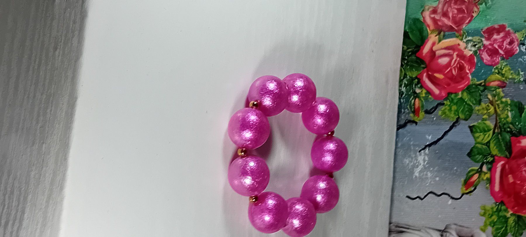 Bracelets: armband modeschmuck,,,,roserot,,elastisch – Neuf (Voir description) à Basel par bij_5hqd 1
