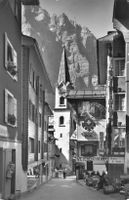 Leukerbad (VS) Dorfstrasse und Kirche