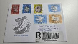 2009 FDC Vollstempel Combo Hans Erni