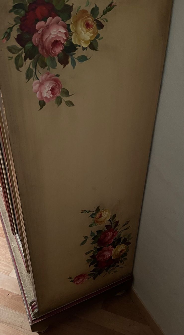 Cassettiere: antike Kommode mit Aufsatz, bemalt – Usato da Niederrohrdorf venduto da Oldfan 5
