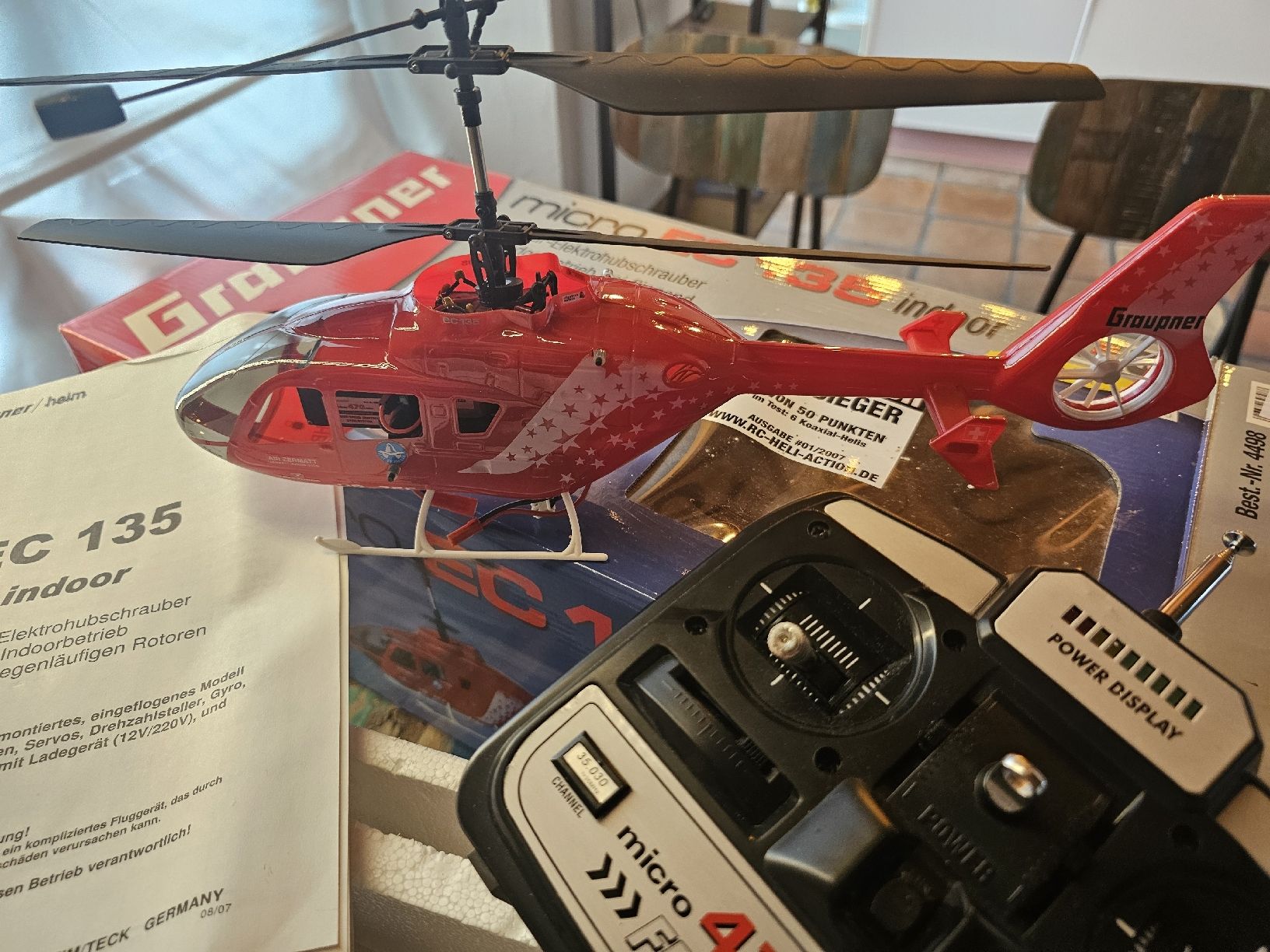 Modellismo RC: Graupner EC 135 Miniatur Helikopter – Nuovo e nell'imballaggio originale da Meisterschwanden venduto da Luluku 2