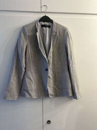 Zara Basic Grey Blazer - Size M