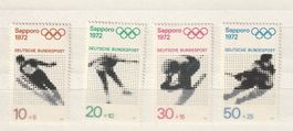 Allemagne1971 Jeux Olympiques d'hiver de Sapporo complète ☆☆