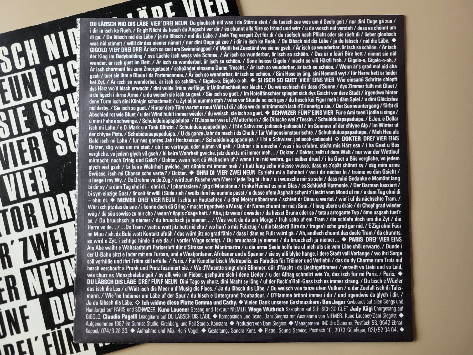 Dischi in vinile: Dani Siegrist Band - EINS - 1987 - Vinyl – Usato da Wilen b. Wollerau venduto da 4banger 3
