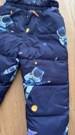Pantalon de ski enfant, taille 110 - thème astronaute