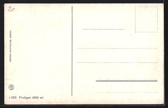 Cartes postales: Frutigen, Gesamtansicht mit Lötschbergb – D'occasion à Berlin par bartko-reher 1