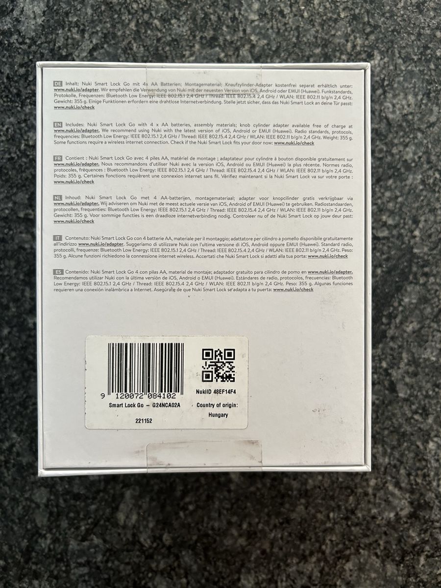 Nuki Cadenas: Nuki Smart Lock Go neuwertig; CH-Version – Neuf (Voir description) à Diepoldsau par Kekoa75 3