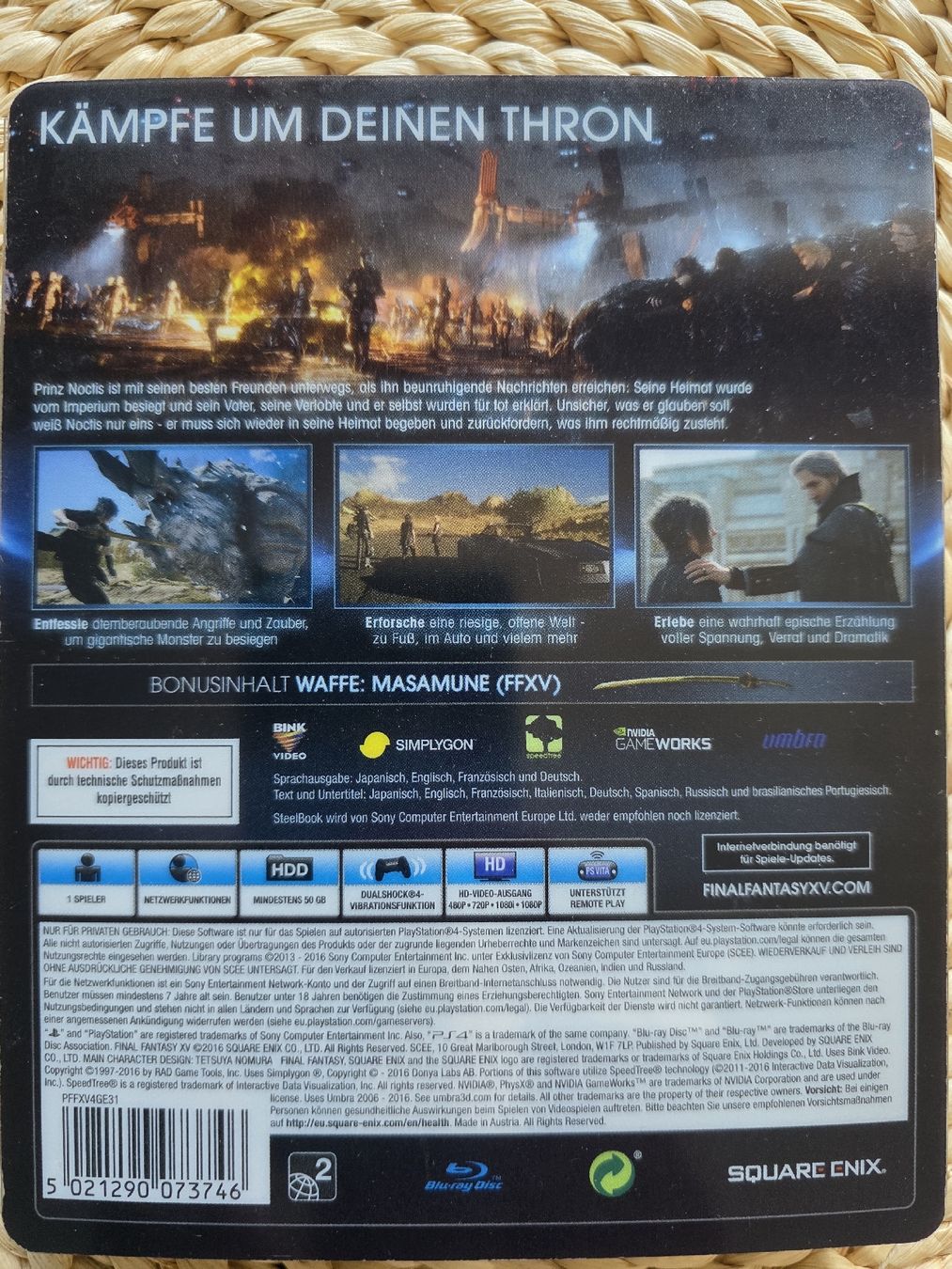 Jeux: Final Fantasy XV SPECIAL EDITION PS4 – Neuf (Voir description) à Dietikon par ninuzzo28 2