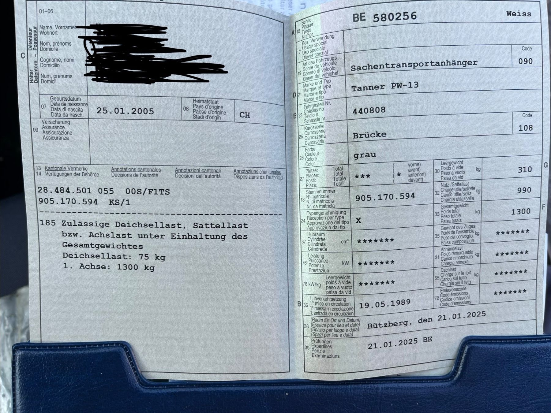 Tanner Anhänger: Autoanhänger Tanner PW-13 – Gebraucht aus Lotzwil von gia_bn2w 6