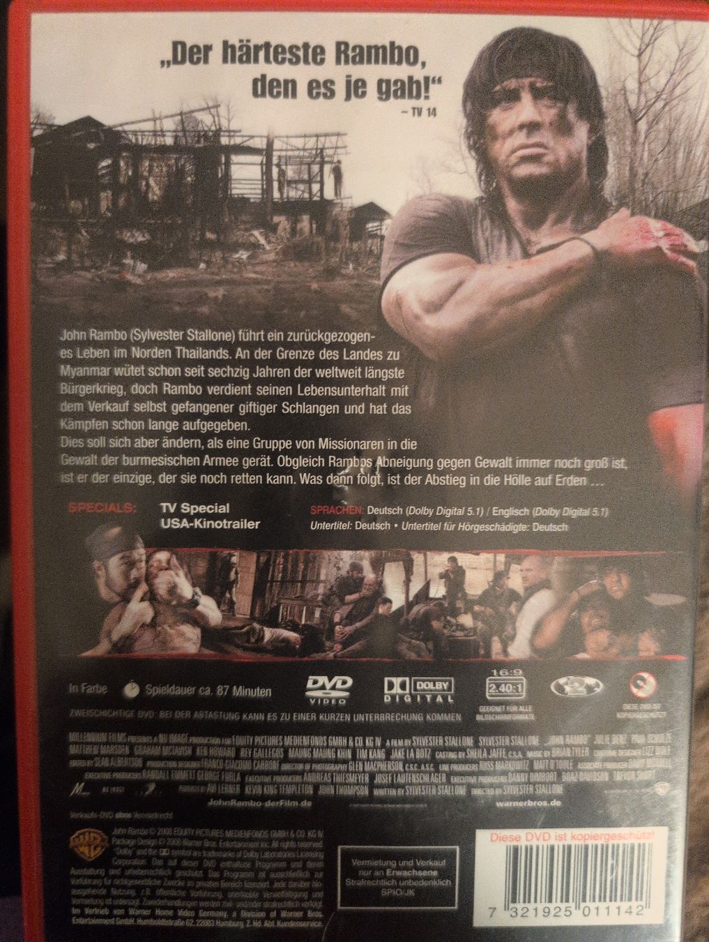 Tutti i DVDs: John Rambo uncut – Usato da Wynau venduto da rem_5tpw 1